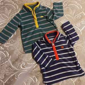 Carter's fleece half zip sweatshirt, size 12 month